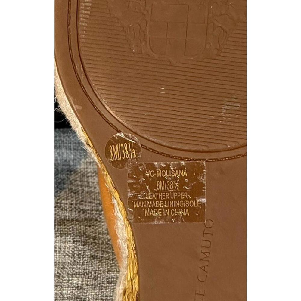 Vince Camuto Molisara Sandals Wedges Heels Light Cognac Womens 8 - Picture 7 of 12